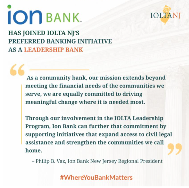 Welcome Ion Bank as the newest Leadership Bank